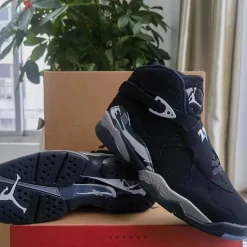 AJ 8 Black Chrome Shoes Sneakers – nk0004038 - Image 8