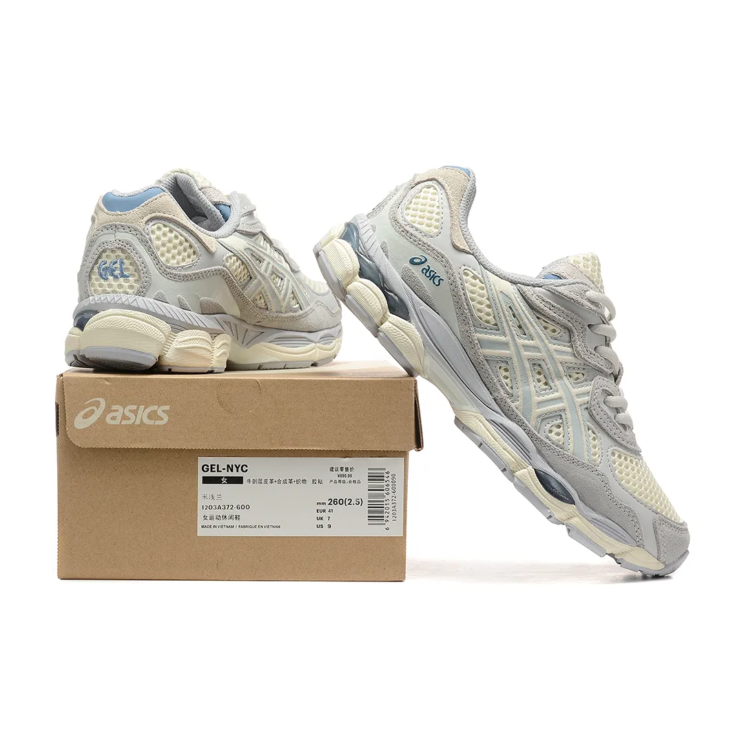 AS Gel NYC Ivory Mid Grey Shoes Sneakers - as0000022 - Image 4