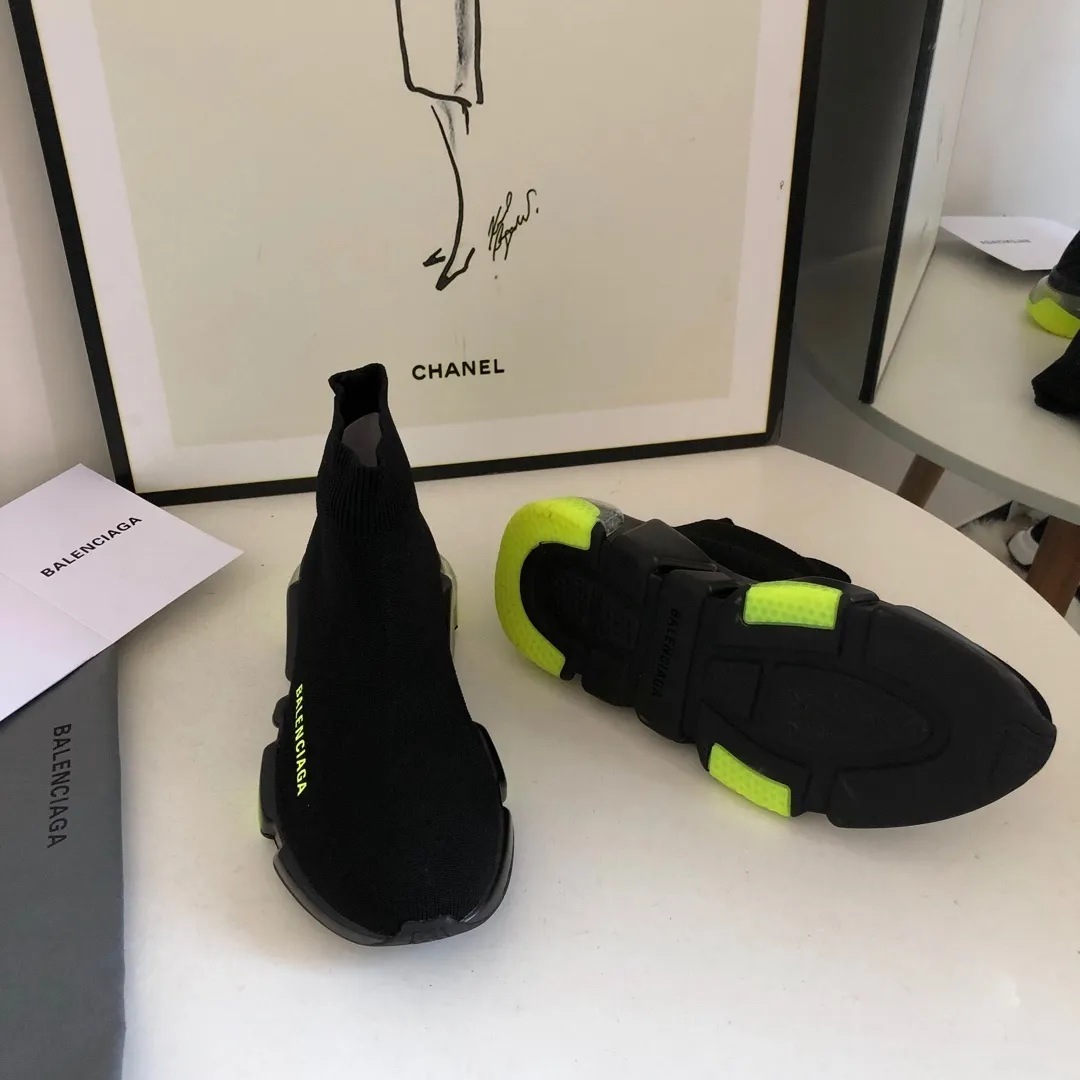 BLCG Speed Clear Sole Black Yellow Fluo Shoes Sneakers - bl0000029 - Image 5