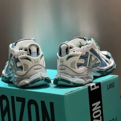 BLCG Runner White Teal Green Blue Shoes Sneakers - bl0000034 - Image 6