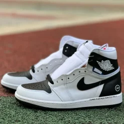 Fragment x Union LA x AJ 1 High OG Black White Shoes Sneakers – nk0004747 - Image 5