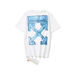 OW Co Virgil Abloh Back Arrow Cotton T-Shirt - OW0015 - Image 3