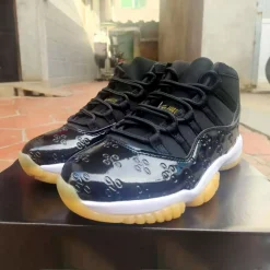 Drake x AJ 11 OVO Monogram Black Sample Shoes Sneakers - nk0004416F - Image 5