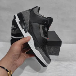 Levi’s x AJ 3 Black Denim Shoes Sneakers – nk0005001 - Image 7