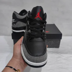 Levi’s x AJ 3 Black Denim Shoes Sneakers – nk0005001 - Image 8
