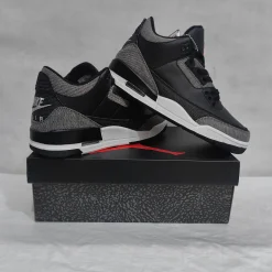 Levi’s x AJ 3 Black Denim Shoes Sneakers – nk0005001 - Image 12
