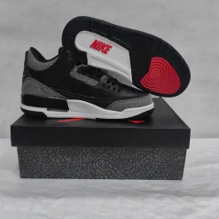 Levi’s x AJ 3 Black Denim Shoes Sneakers – nk0005001 - Image 14