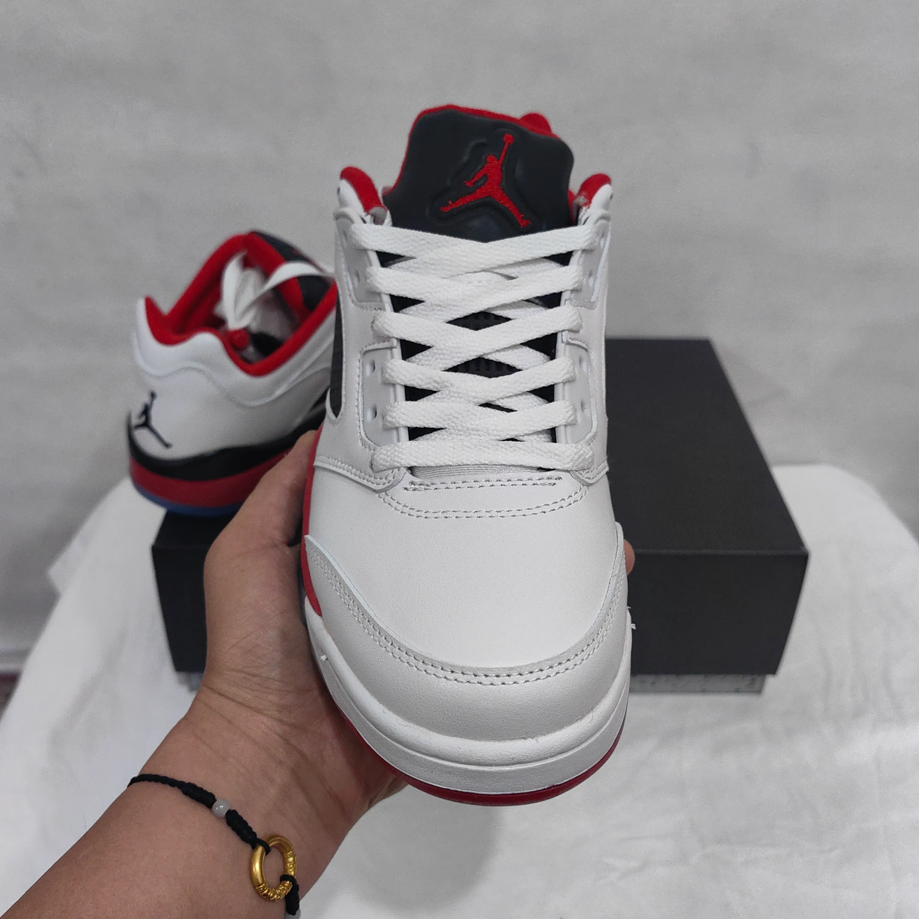 AJ 5 Retro Low Fire Red Shoes Sneakers - nk0005016 - Image 9