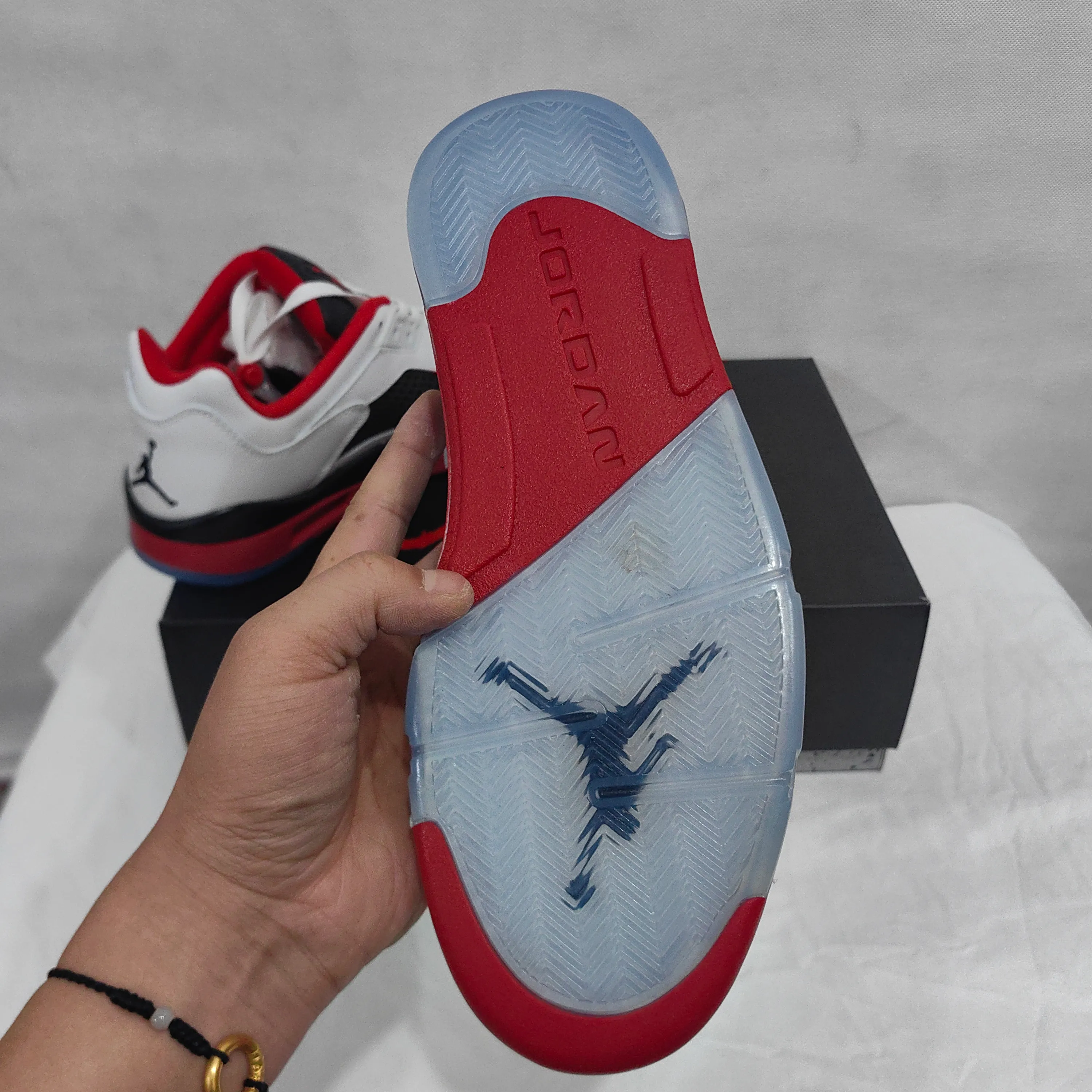 AJ 5 Retro Low Fire Red Shoes Sneakers - nk0005016 - Image 12