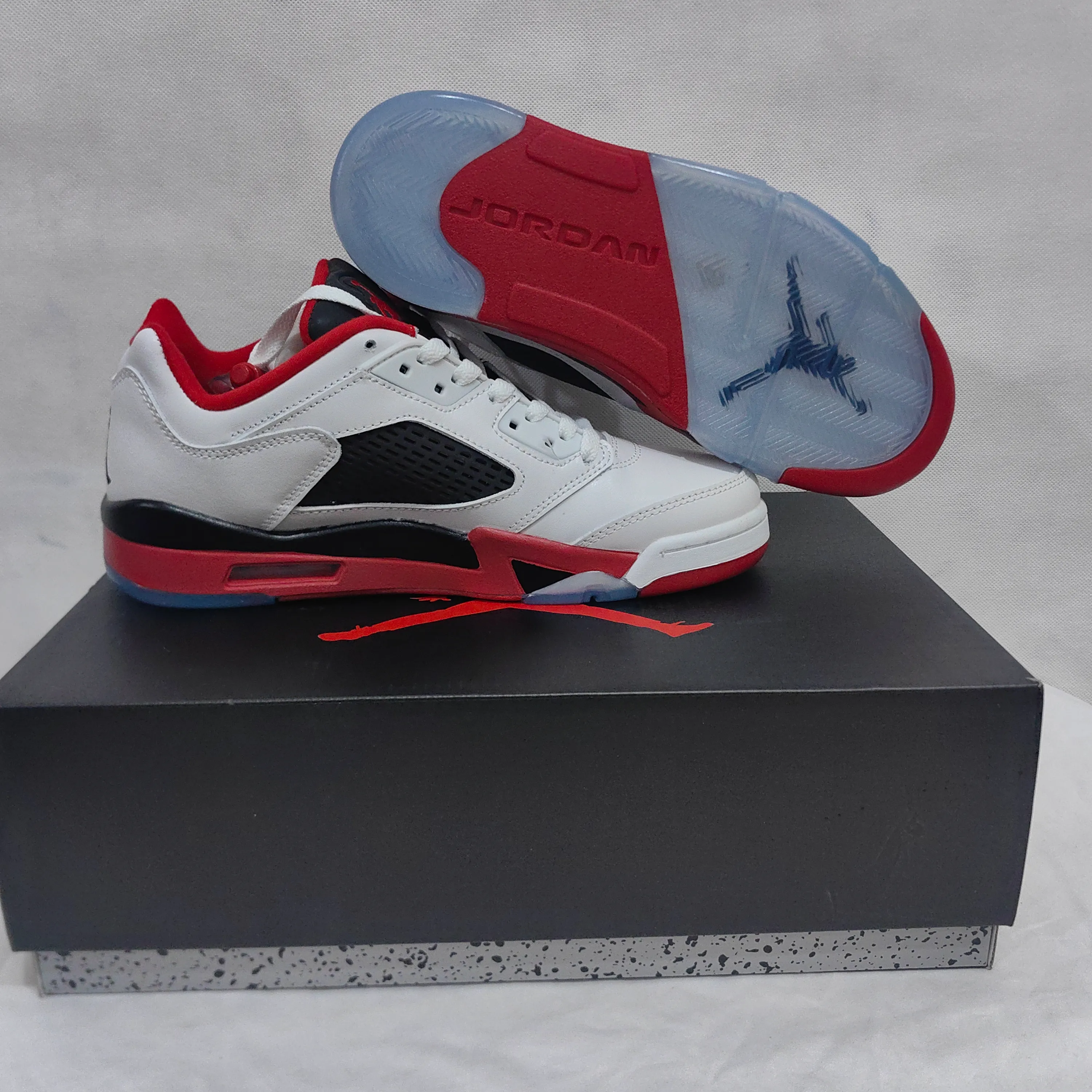AJ 5 Retro Low Fire Red Shoes Sneakers - nk0005016 - Image 14