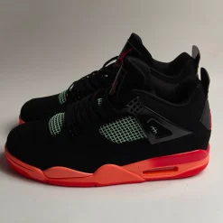 AJ 4 Retro Black Infrared Barely Volt Shoes Sneakers - nk0005052 - Image 4