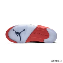 AJ 5 Retro Red Suede Shoes Sneakers - nk0005143 - Image 4