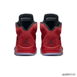 AJ 5 Retro Red Suede Shoes Sneakers - nk0005143 - Image 6