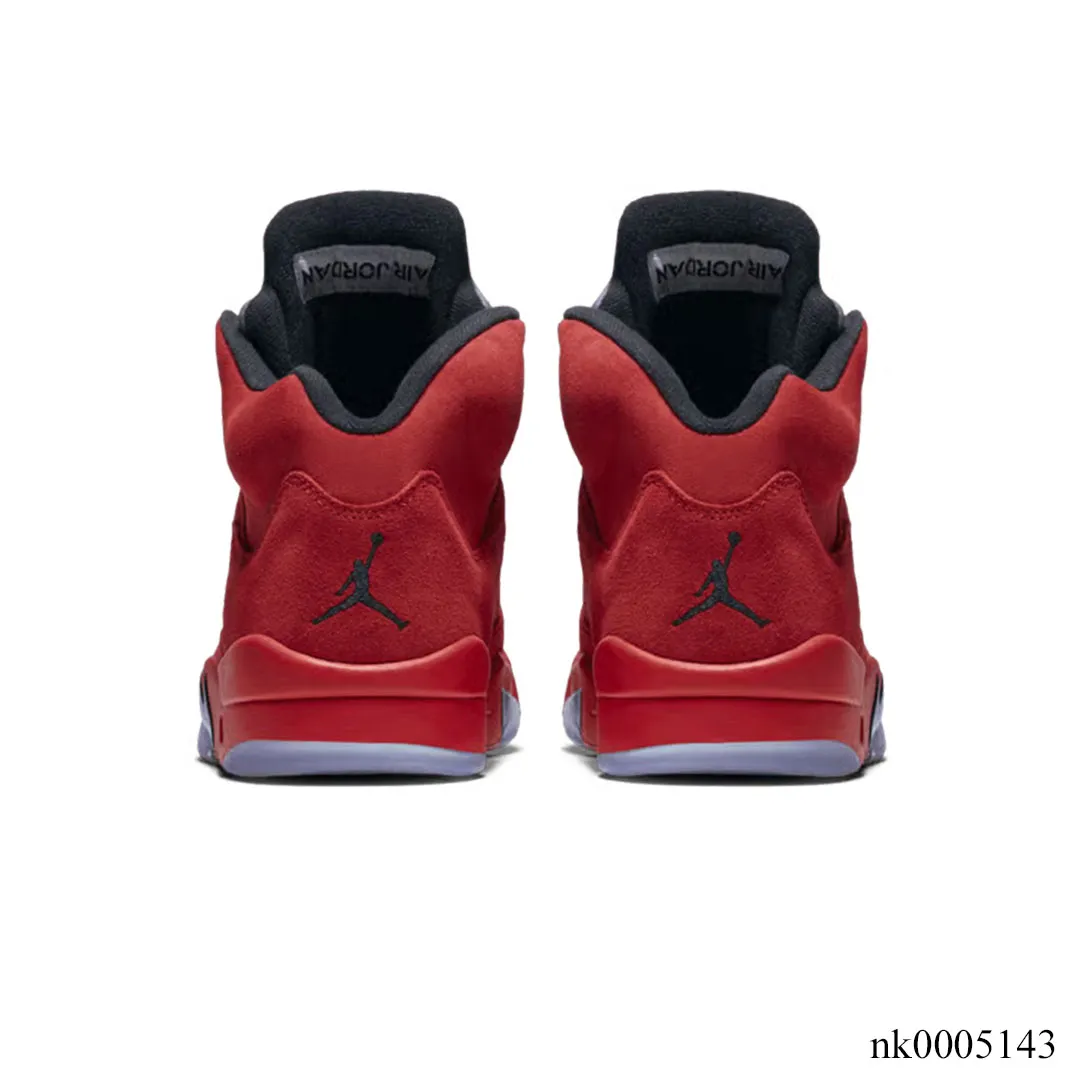 AJ 5 Retro Red Suede Shoes Sneakers - nk0005143 - Image 6