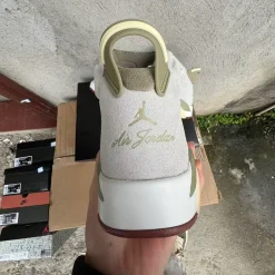 AJ 6 “Sail/Neutral Olive” Shoes Sneakers - nk0005226 - Image 6