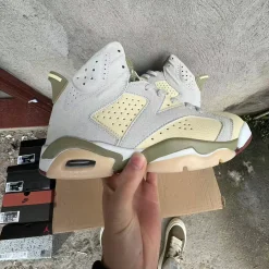 AJ 6 “Sail/Neutral Olive” Shoes Sneakers - nk0005226 - Image 7
