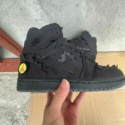 J Balvin x AJ 1 "Black" Shoes Sneakers – nk0005300 - Image 9