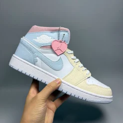AJ 1 Mid SE Love Is In The Air/ Valentine's Day Shoes Sneakers – nk0005315 - Image 3