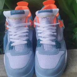AJ 4 Blue Orange Shoes Sneakers - nk0005320 - Image 4