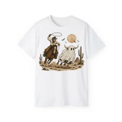 Halloween Cowboy T-Shirt - POD0001 - Image 3