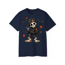 Boy Skeleton Halloween T-Shirt - POD0006 - Image 3
