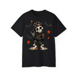 Boy Skeleton Halloween T-Shirt - POD0006 - Image 4