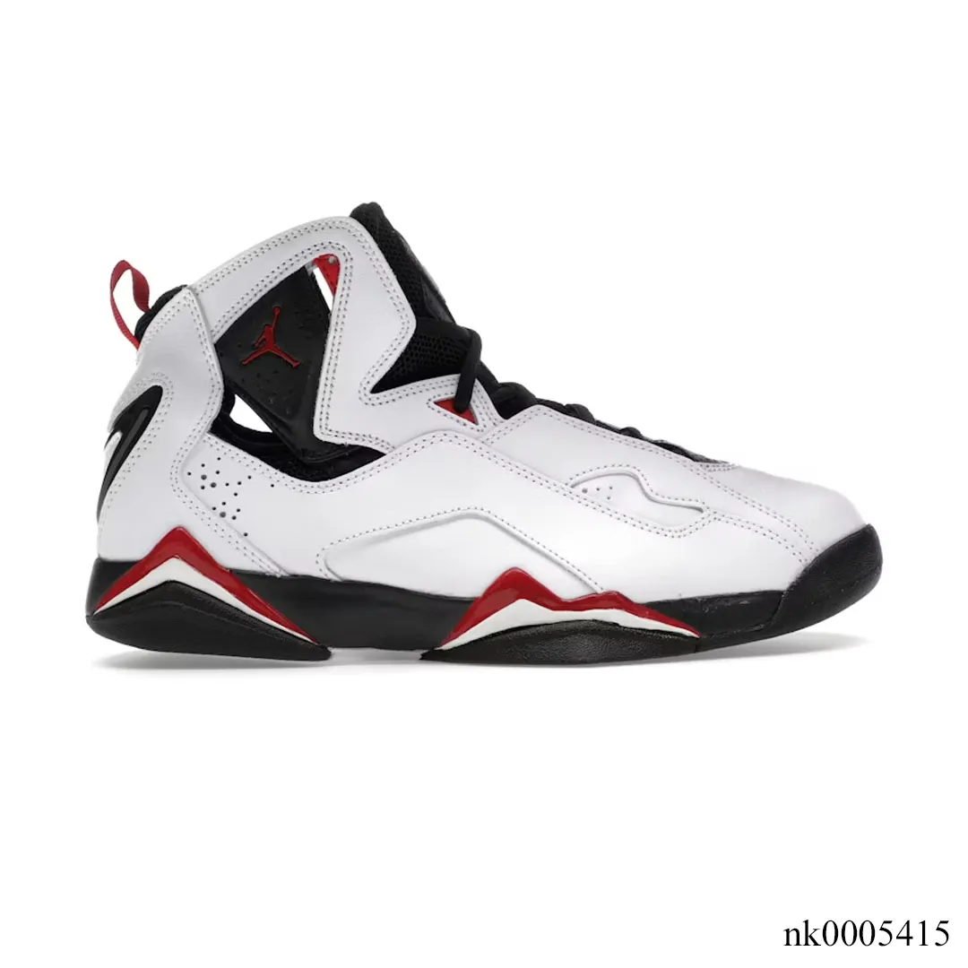 JD True Flight White Varsity Red Shoes Sneakers - nk0005415