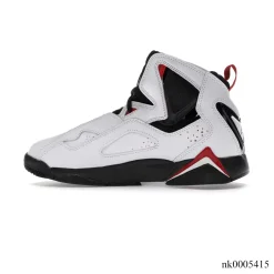 JD True Flight White Varsity Red Shoes Sneakers - nk0005415 - Image 2
