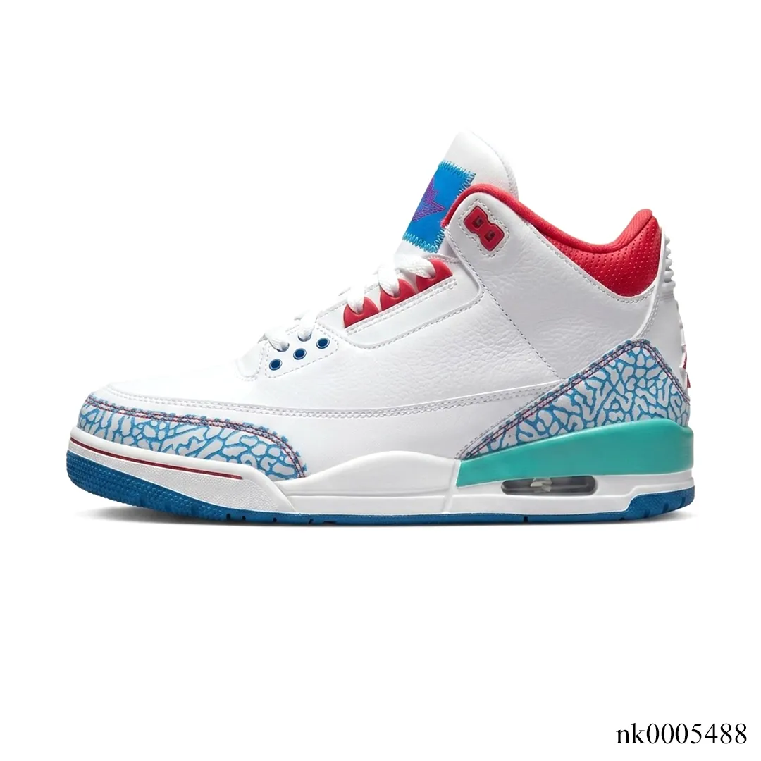 AJ 3 Retro 'Play Your Way'/'Chalk & Track Red' Shoes Sneakers – nk0005488 - Image 2