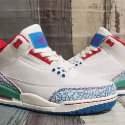 AJ 3 Retro 'Play Your Way'/'Chalk & Track Red' Shoes Sneakers – nk0005488 - Image 3