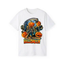Angel of Death Halloween Pumpkin T-Shirt – POD0015 - Image 3