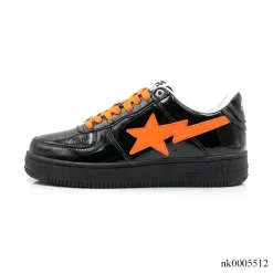 A Bathing Ape Bape Sta OS Feature Exclusive M2 Black Orange Shoes Sneakers - nk0005512 - Image 2