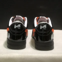A Bathing Ape Bape Sta OS Feature Exclusive M2 Black Orange Shoes Sneakers - nk0005512 - Image 9