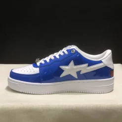 Bapesta Low M1 'Shark Face - Blue' Shoes Sneakers - nk0005526 - Image 4