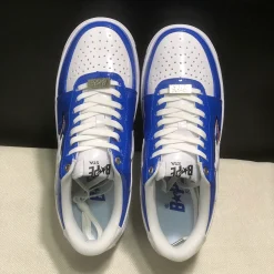 Bapesta Low M1 'Shark Face - Blue' Shoes Sneakers - nk0005526 - Image 7