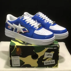 Bapesta Low M1 'Shark Face - Blue' Shoes Sneakers - nk0005526 - Image 10