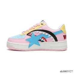 Bapesta Low M1 'Shark Face - Pink' Shoes Sneakers - nk0005527 - Image 2